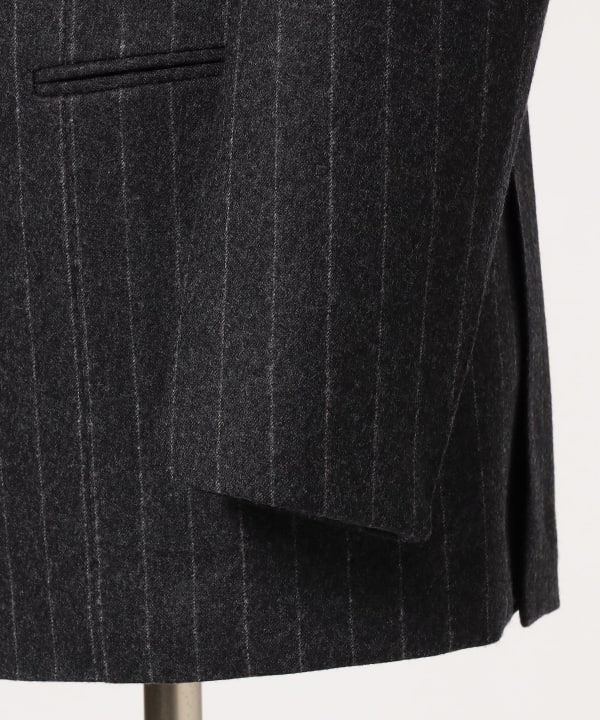 SARTORIA TRAMONTO / ウール フランネル ストライプ ダブルブレスト スーツ