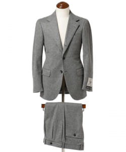 ▲BEAMS F / FOX BROTHERS ソリッド スーツ