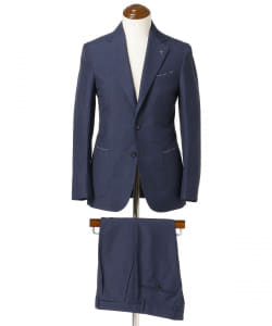 ▲De Petrillo / POSILLIPO ウールリネン ソリッド スーツ