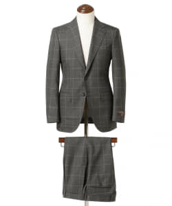 ▲BEAMS F / CANONICO ウインドウペーン スーツ