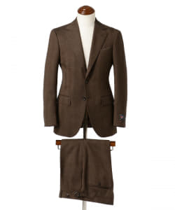 BEAMS F / SAVILE CLIFFORD ヘリンボーン スーツ