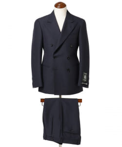 BEAMS F / DORMEUIL ウールモヘヤ ダブルブレスト スーツ