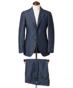 ▲BEAMS F / LARUSMIANI コットンリネン デニムスーツ