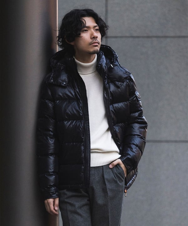 BEAMS F（ビームスF）MONCLER / MAYA フーデッド ダウンジャケット ...