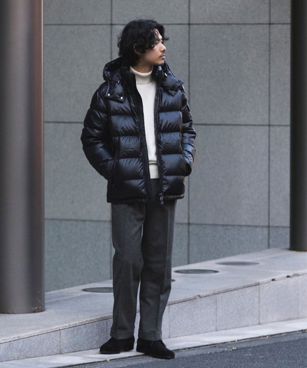 BEAMS F（ビームスF）MONCLER / MAYA フーデッド ダウン