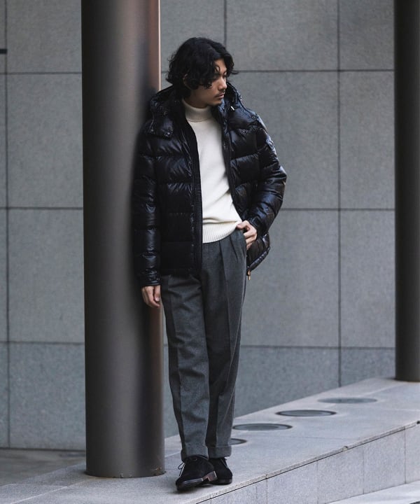 BEAMS F（ビームスF）MONCLER / MAYA フーデッド ダウンジャケット ...