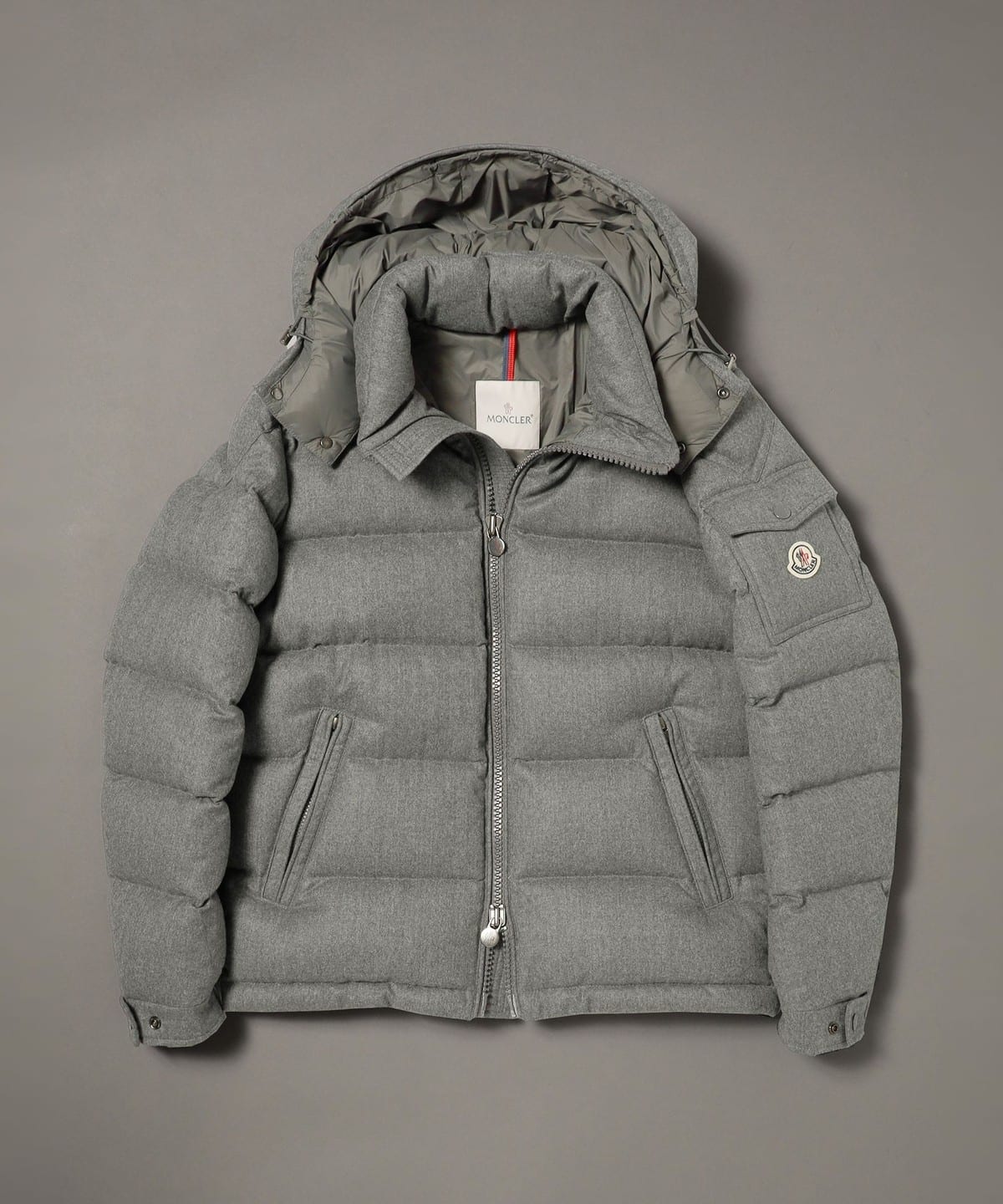 BEAMS F（ビームスF）MONCLER / MONTGENEVRE フランネル フーデッド ...