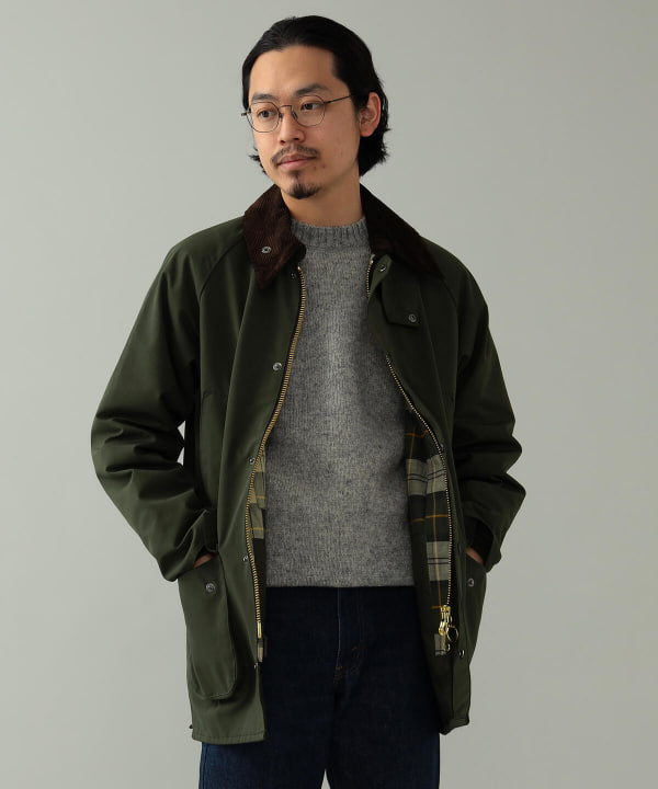 Barbour × BEAMS F 別注 BEDALE SL シェイプメモリー+fauthmoveis.com.br