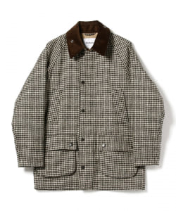 Barbour × BEAMS F / 別注 BEDALE-F ハウンドトゥース ジャケット