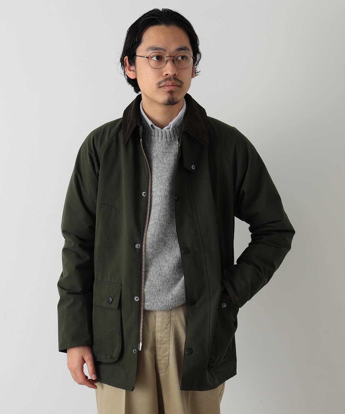 Barbour BEDALE SL セージ 40 英国製