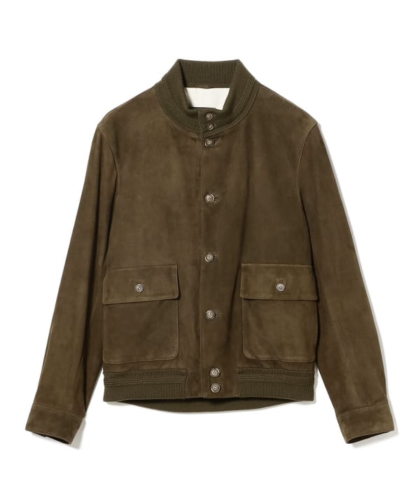 CINQUANTA × BEAMS F / 別注 スエード シングルライダース BEAMS F（ビームスF）【別注】CINQUANTA / スエード ドライビング