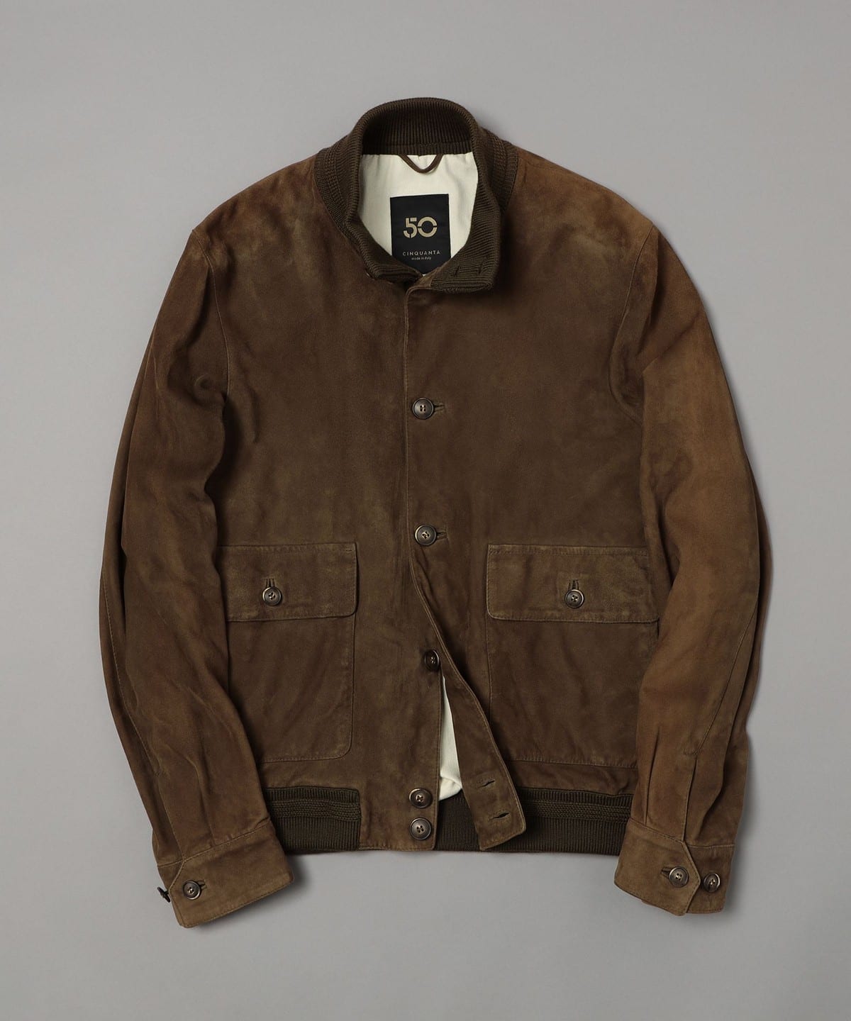 CINQUANTA × BEAMS F / 別注 スエード ドライビングブルゾン CINQUANTA × BEAMS F / 別注 スエード ドライビングブルゾン
