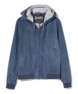 ▲HERNO / 別注 ゴートスエード フーテッドブルゾン