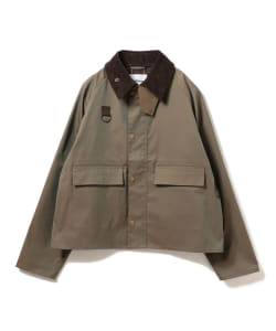 ▲Barbour × BEAMS F / 別注 SPEY シャンブレー ショートブルゾン
