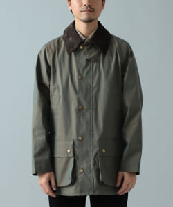 Barbour × BEAMS F / 別注 BEDALE CLASSIC FIT シャンブレー ジャケット