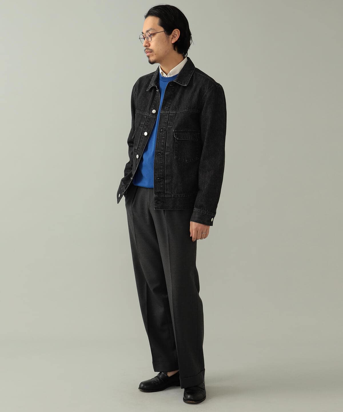 Jeanik / black denim jacket - BEAMS F