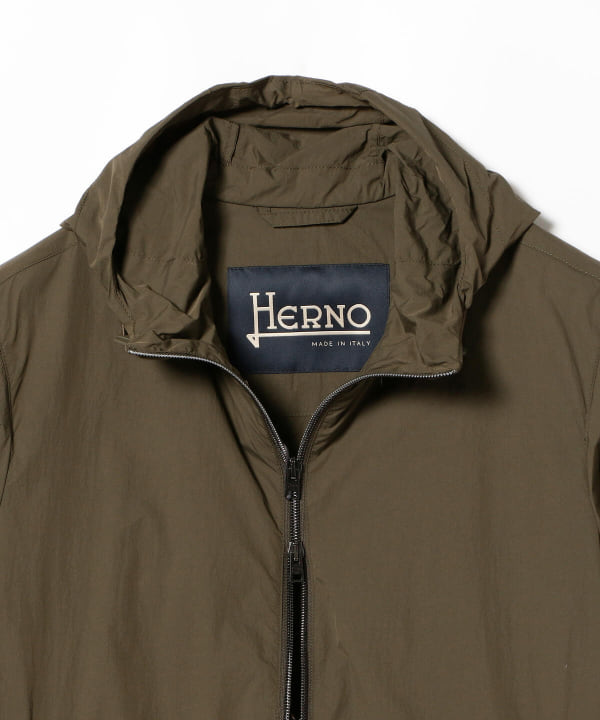 BEAMS F（ビームスF）HERNO / ナイロン フーデッド ブルゾン（ブルゾン