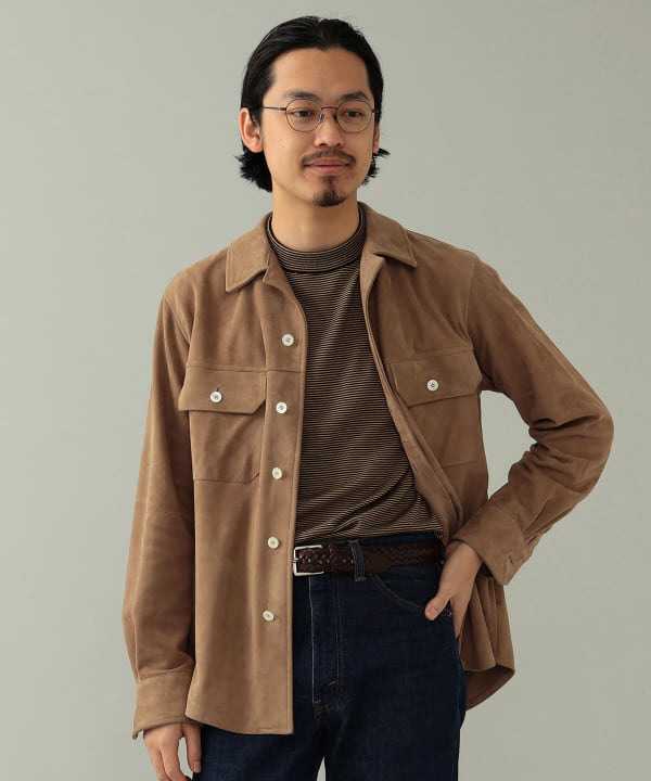 BEAMS F BEAMS × BEAMS F / Special order suede shirt blouson 