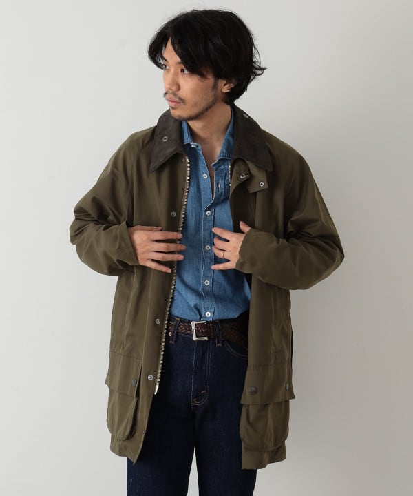 BEAMS F（ビームスF）Barbour × BEAMS F / 別注 BEAUFORT ピーチド