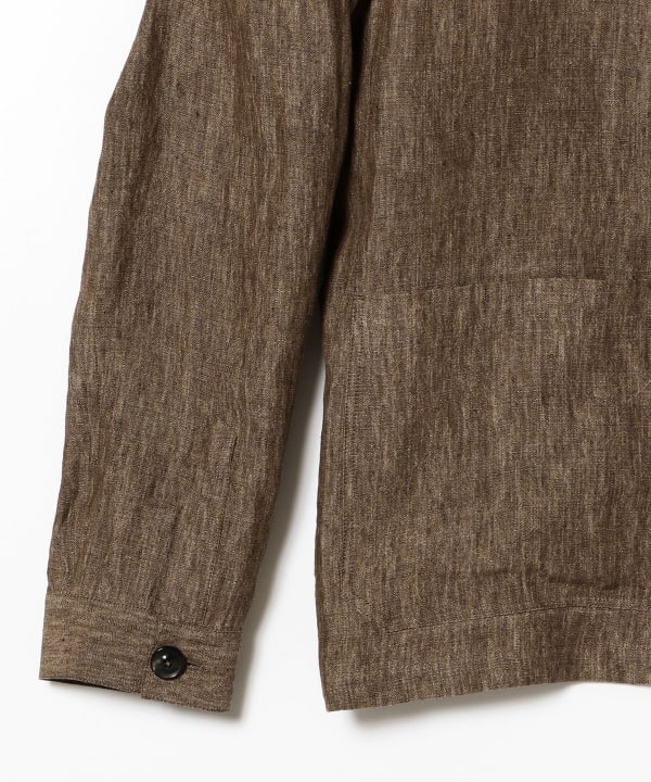 BEAMS F（ビームスF）LARDINI / リネン カバーオール（ブルゾン