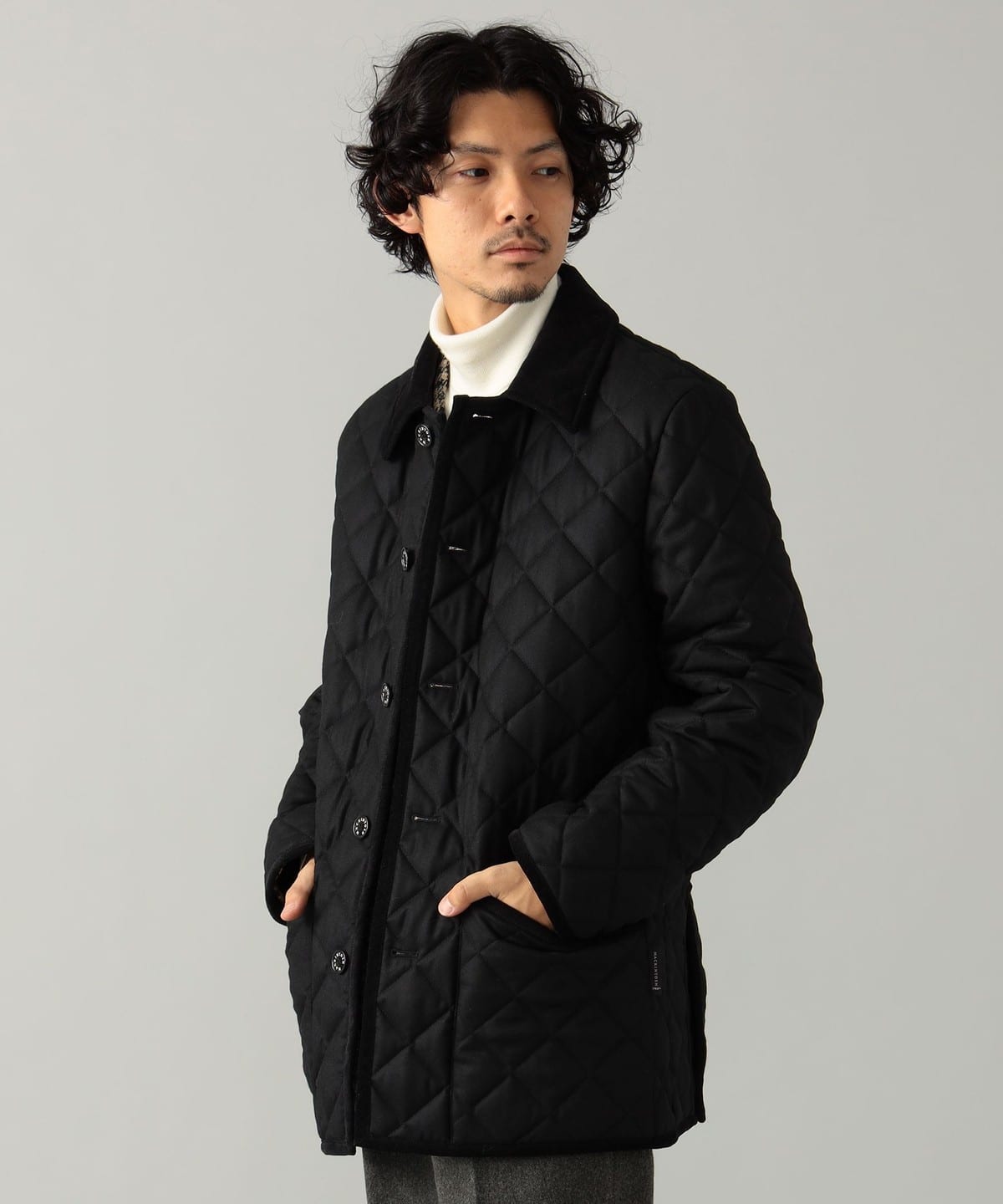 MACKINTOSH × BEAMS F / 別注 WAVERLY ウール キルティング 