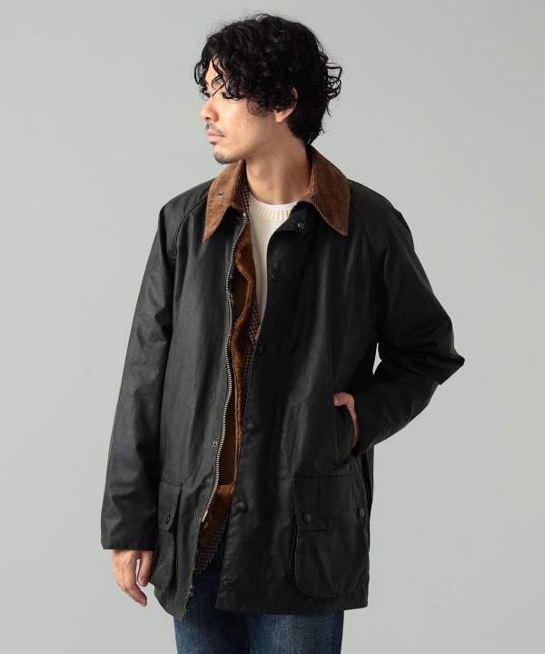 ジャケット/アウターBarbour × BEAMS F ビューフォートピーチスキン ジャケット 42