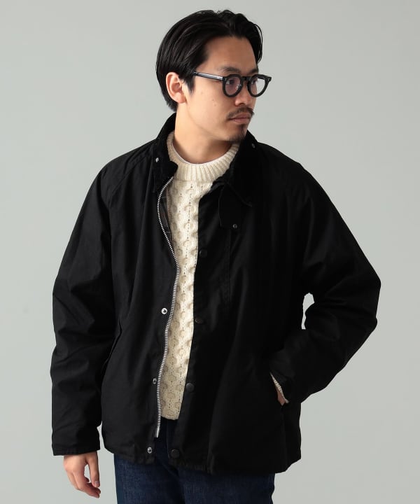 【美品】バブアー Barbour  BEAMS別注　サイズ38 ウール素材　黒