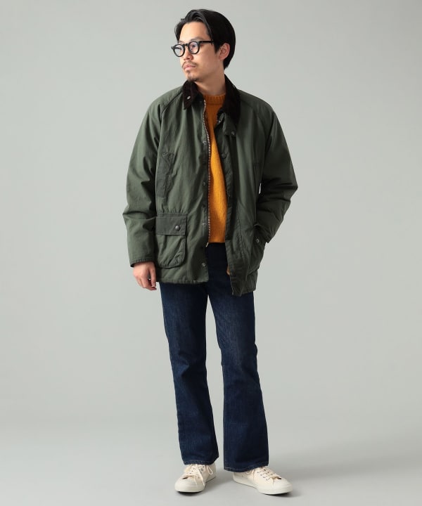 裄丈845cmBEAMS Barbour / ウォッシュドBEDALE SL 36 SAGE - ブルゾン