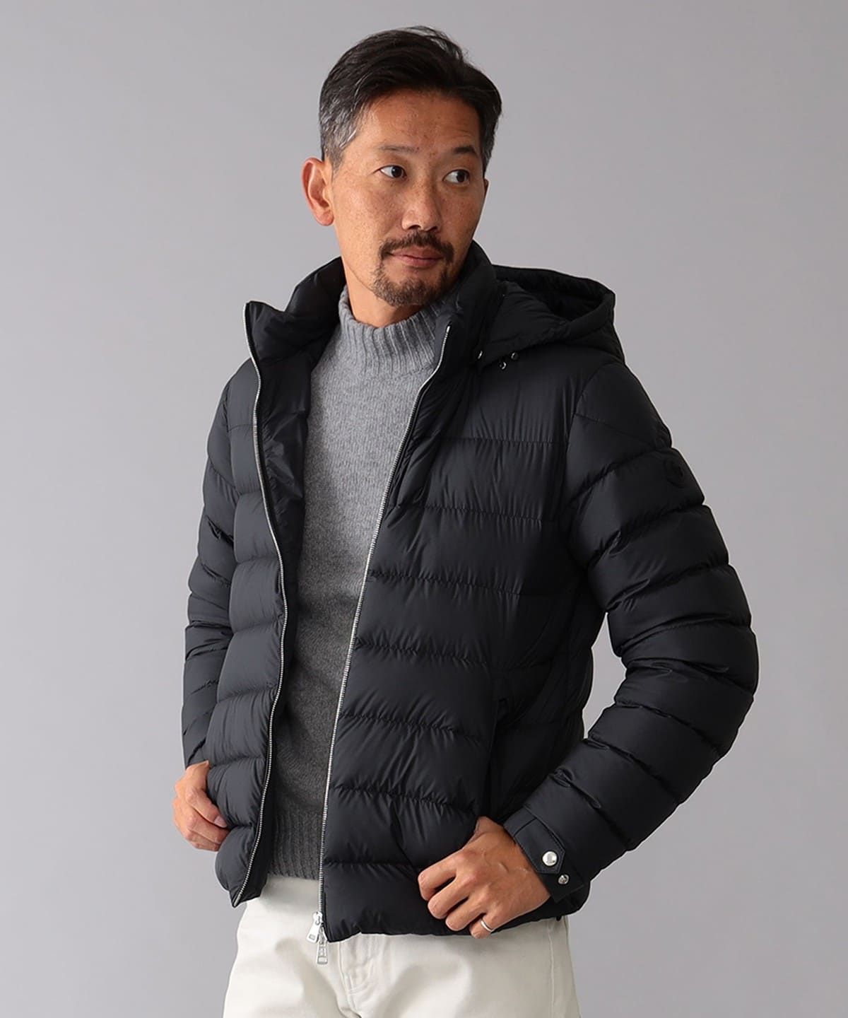 BEAMS F BEAMS / ARNEB hooded down jacket (blouson MONCLER jacket 