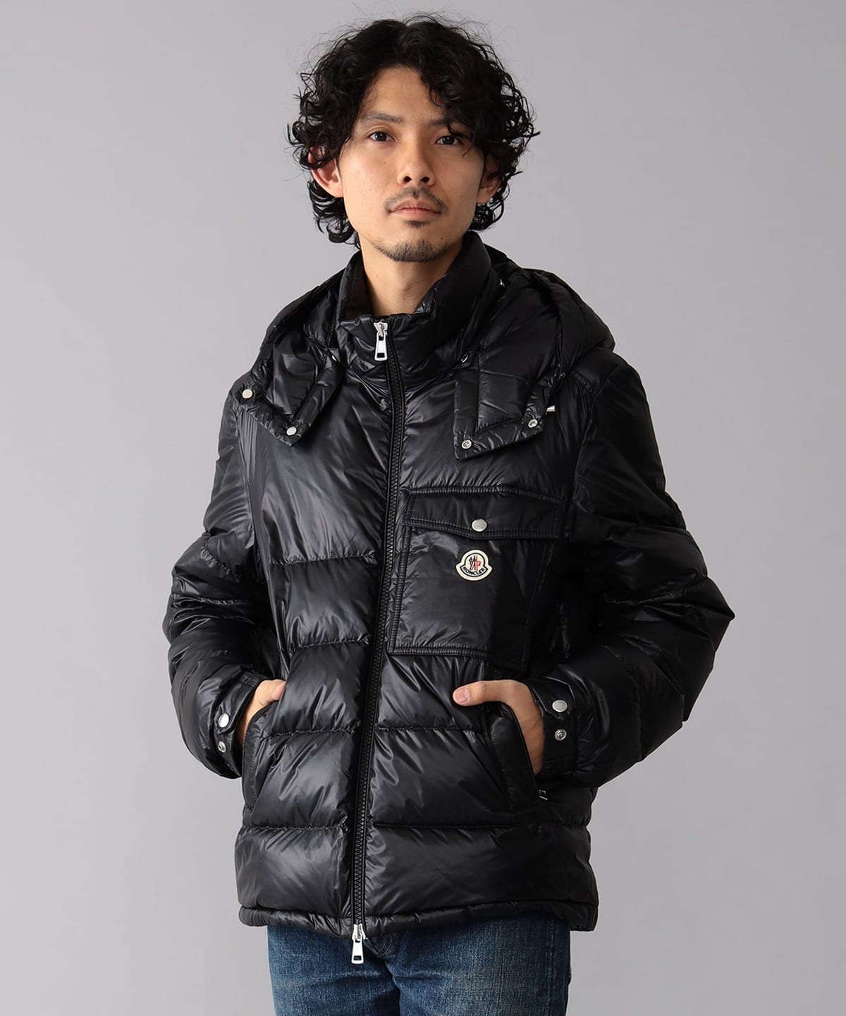 BEAMS F（ビームスF）MONCLER / WOLLASTON フーデット ダウン