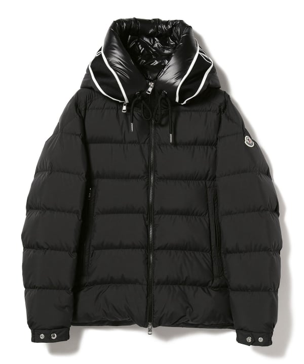 モンクレールMONCLERガムブルーGIACCONEレイヤード調フーデットコート MONCLER モンクレール フーディット ロング ダウン コート Hirma
