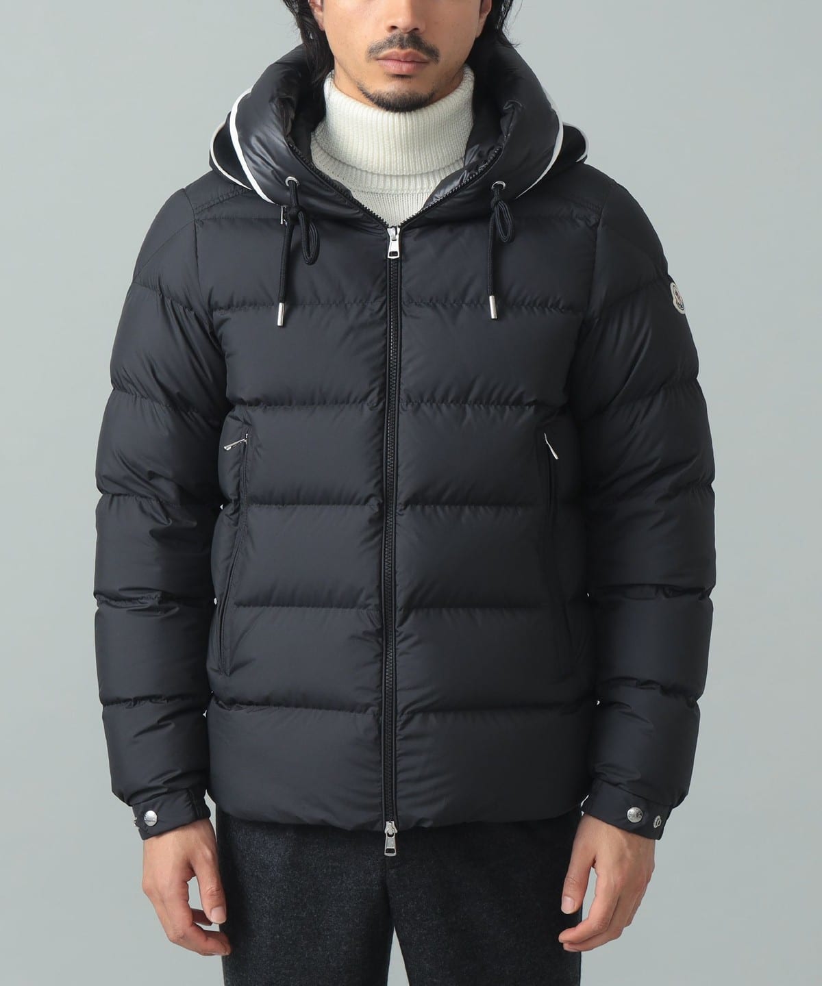 BEAMS F（ビームスF）MONCLER / CARDERE フーデッド ダウンジャケット