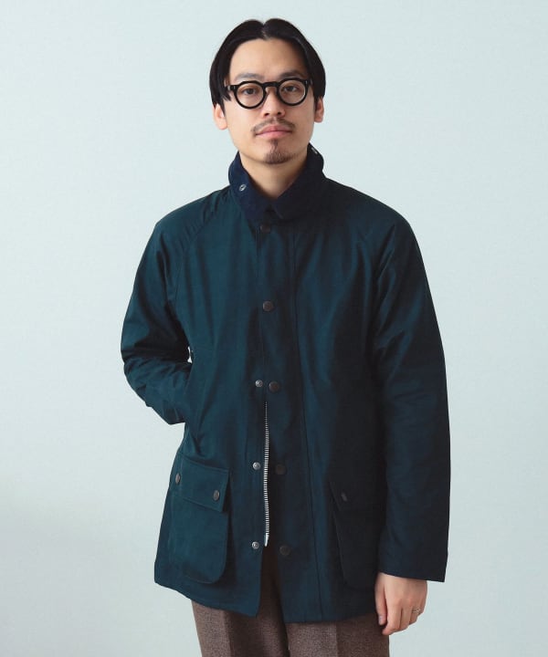 BEAMS F（ビームスF）Barbour × BEAMS F / 別注 BEDALE SL ピーチ ...