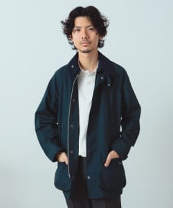 Barbour × BEAMS F / 別注 BEDALE CLASSIC FIT ピーチスキン ジャケット