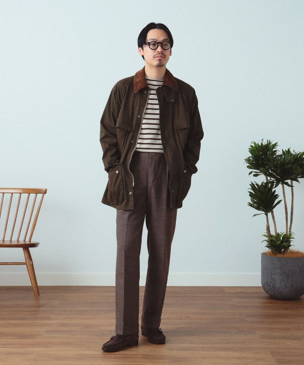 BEAMS F（ビームスF）Barbour × BEAMS F / 別注 OLD BEDALE ウォッシュ ...
