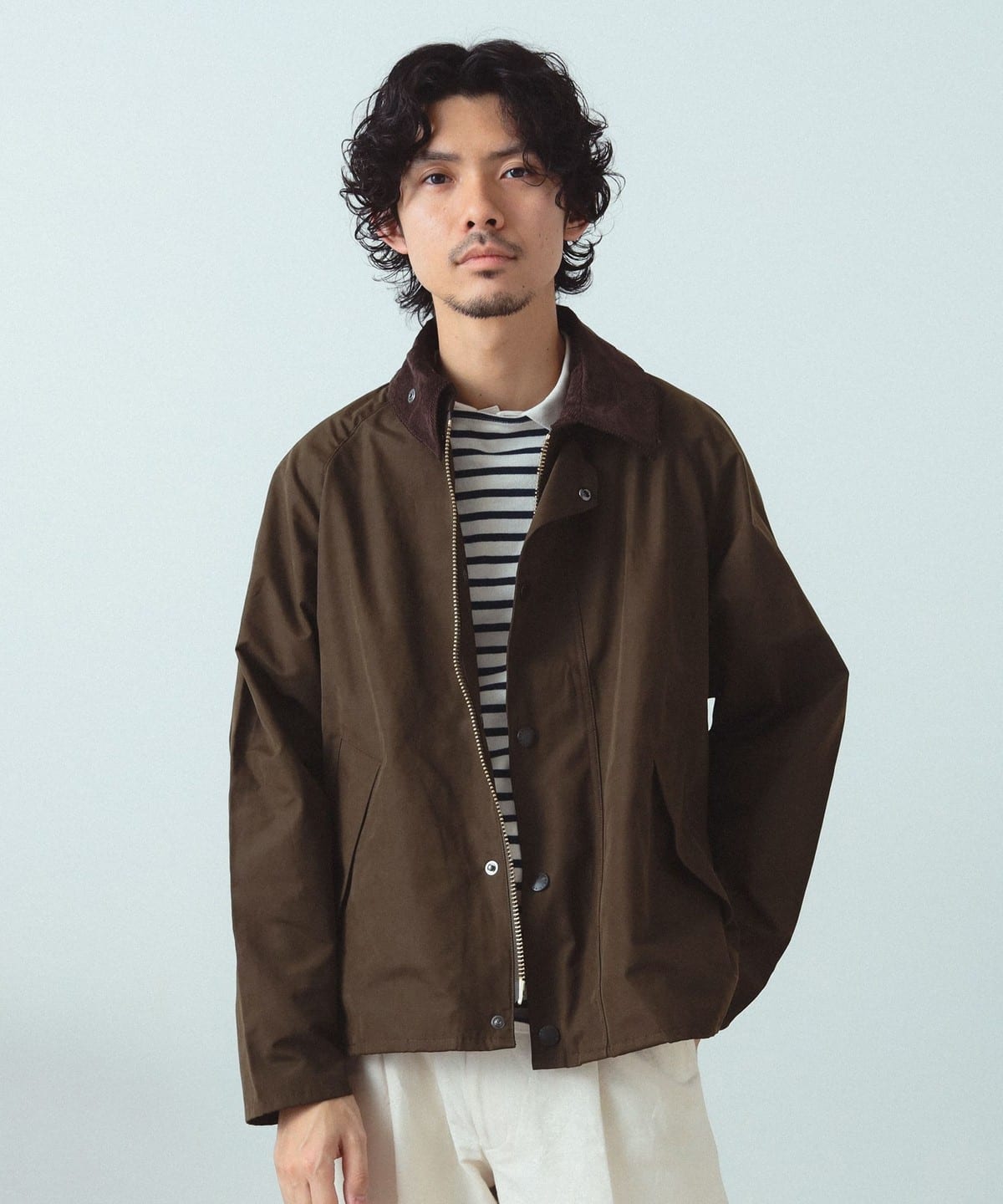 BEAMS F BEAMS / TRANSPORT Barbour Peach skin jacket (blouson