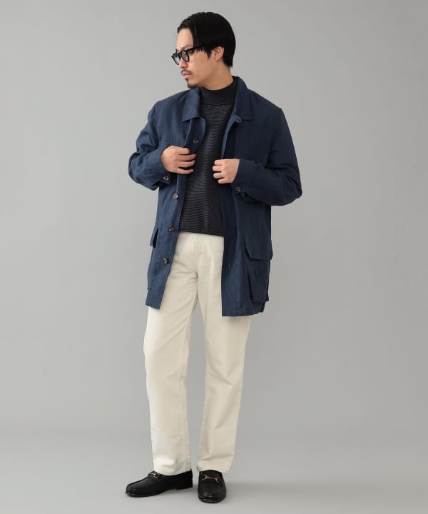 BEAMS F（ビームスF）CORDINGS × BEAMS F / 別注 リネン サファリ ...