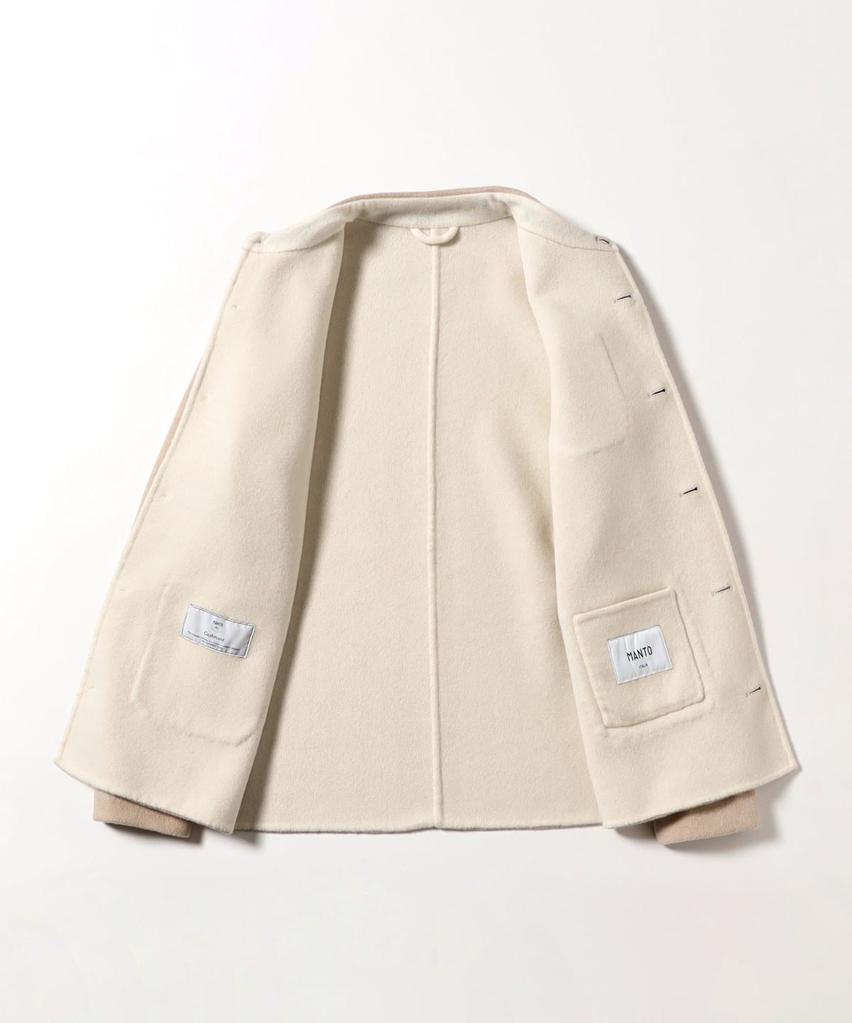 BEAMS F（ビームスF）【別注】MANTO / カシミヤウール ダブルフェイス