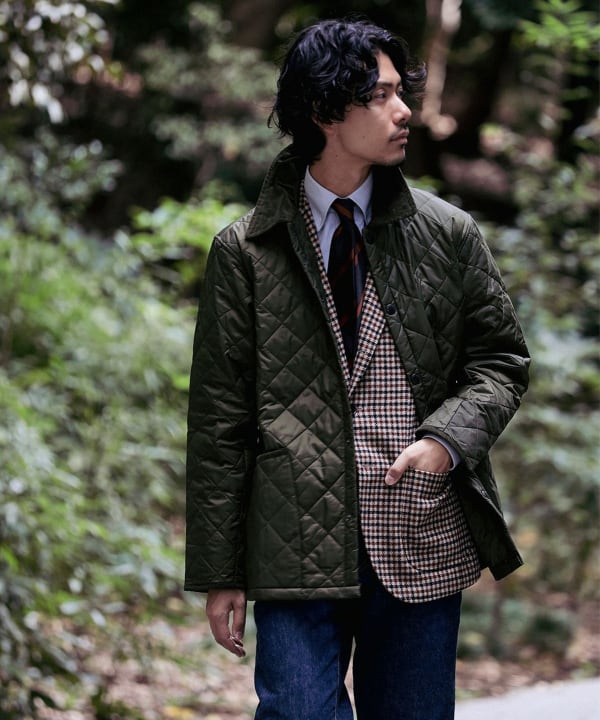 BEAMS F（ビームスF）Barbour / LIDDESDALE ナイロン キルティングジャケット（ブルゾン ブルゾン）通販｜BEAMS