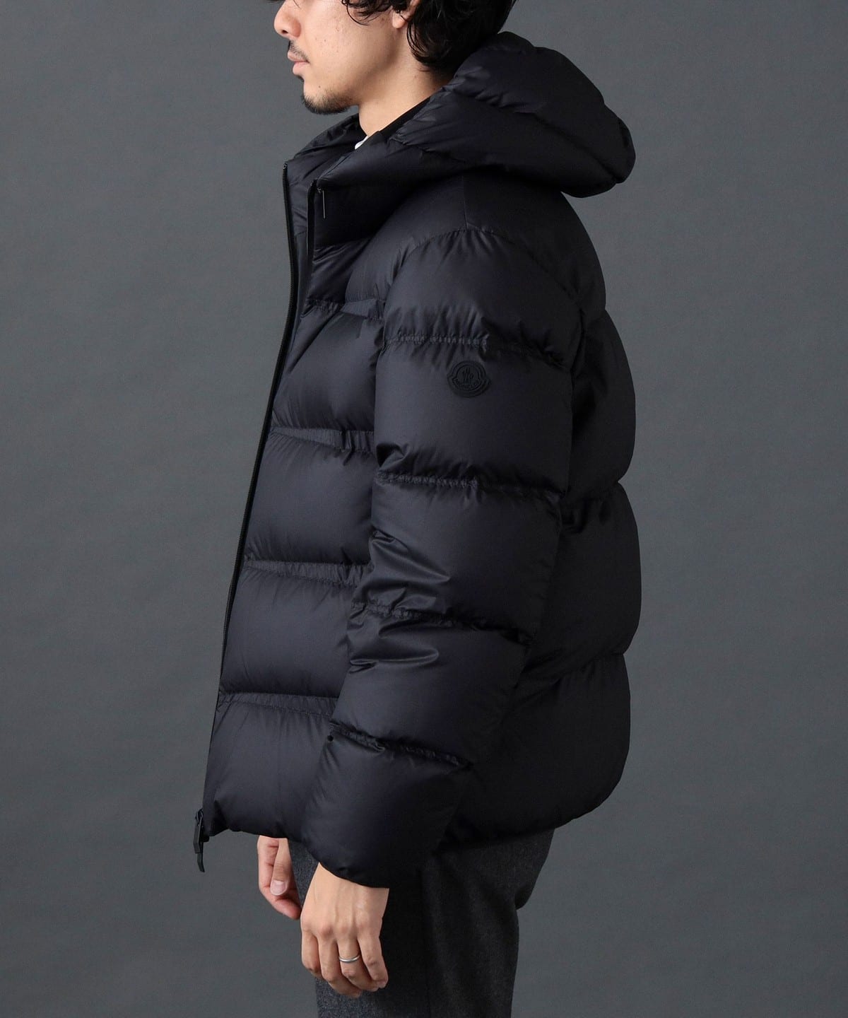 BEAMS F (BEAMS F) MONCLER / MASAC Short Down Jacket (Blouson