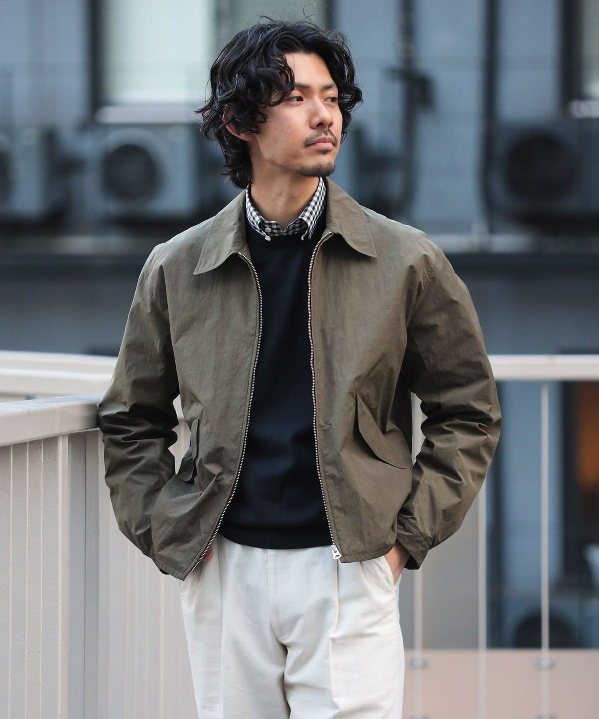 BEAMS F（ビームスF）INVERTERE / ナイロン ショートブルゾン