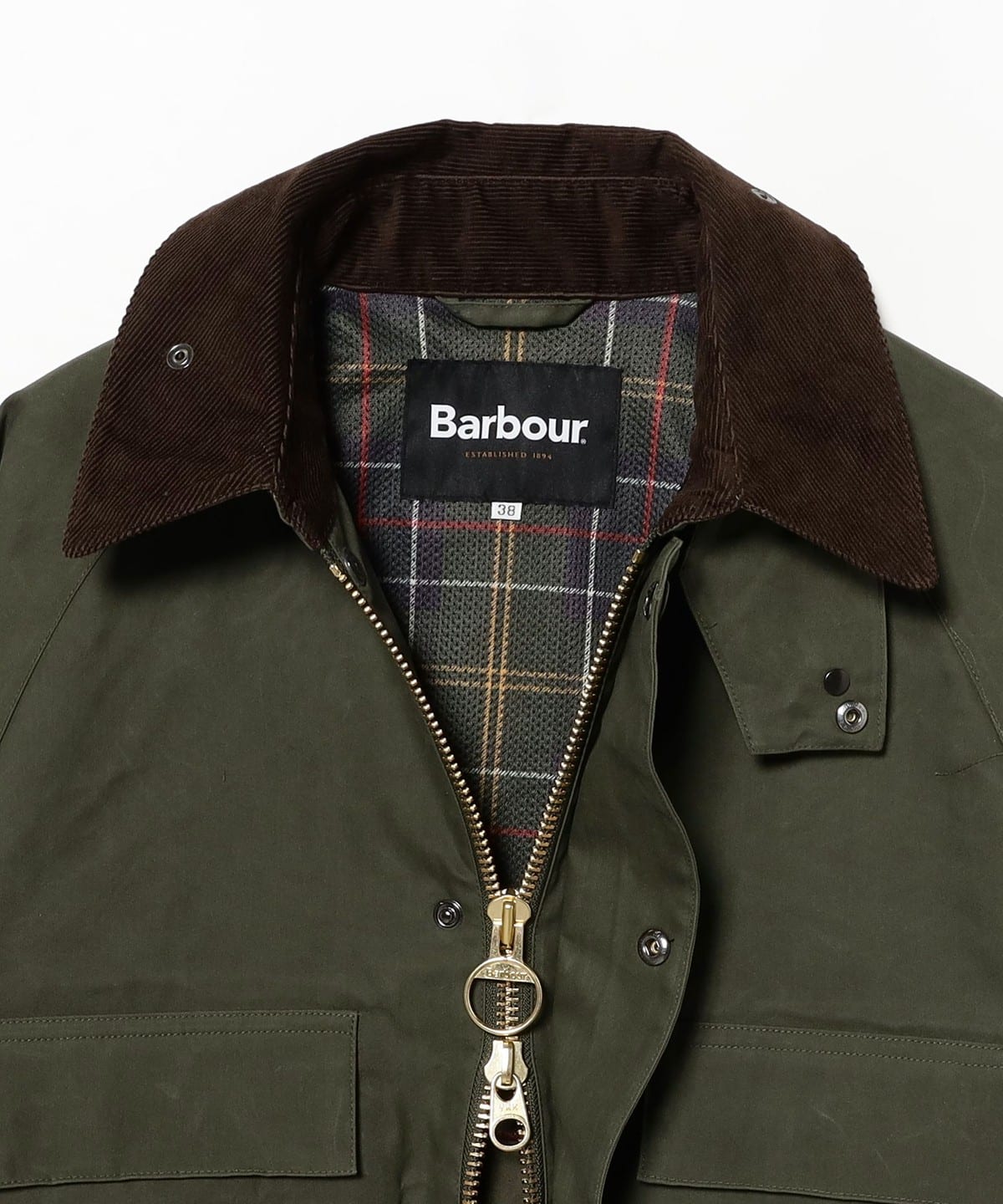 セール】BARBOUR: 別注 ボーダー パッカブル ナイロンコート