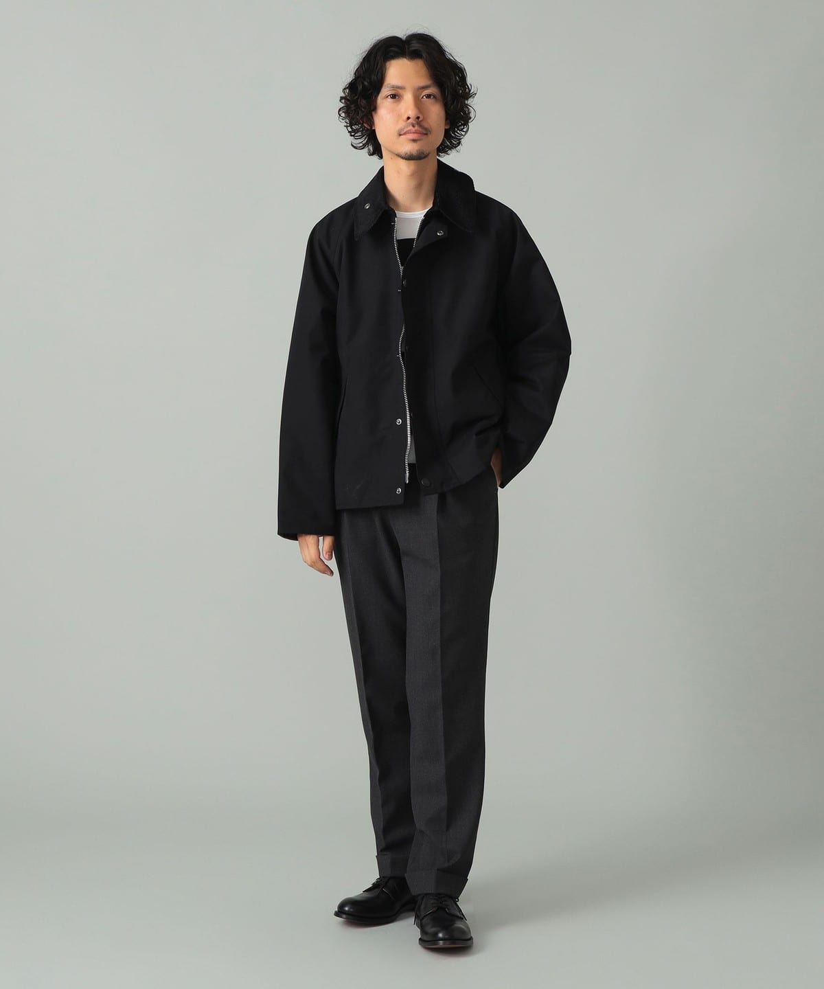 BEAMS F（ビームスF）【別注】Barbour / TRANSPORT ピーチスキン