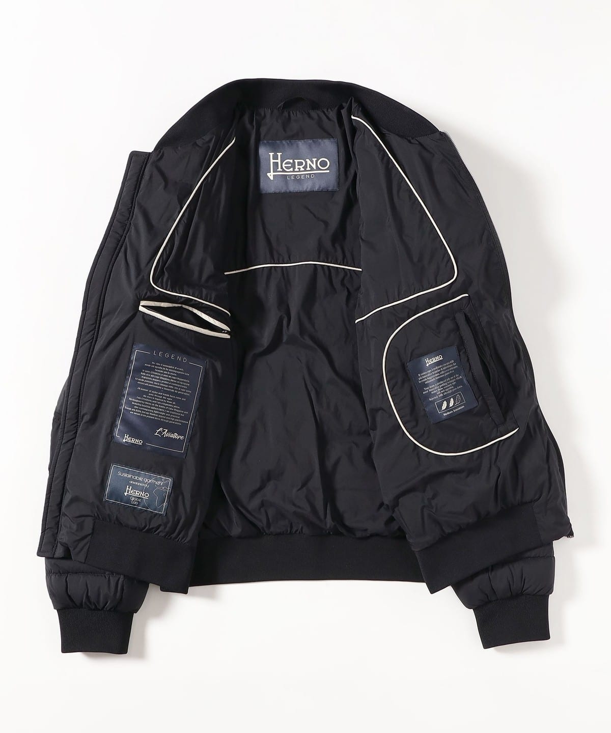 BEAMS F（ビームスF）HERNO / ダウン ボンバー ブルゾン（ブルゾン 