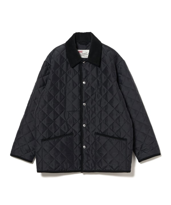 BEAMSGOLF ネイビー キルティングジャケット L 美品 BEAMS GOLF ネイビー キルティングジャケット BEAMSGOLF