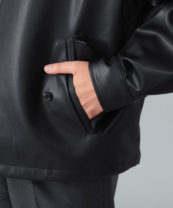 BARACUTA / G4 BEAMS F別注　ショートブルゾン サイズ38 BEAMS F ブルゾン アウター BARACUTA / G4 フェイクレザー