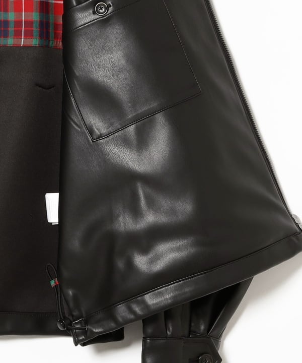 BEAMS F（ビームスF）BARACUTA / G4 フェイクレザー ショート ブルゾン