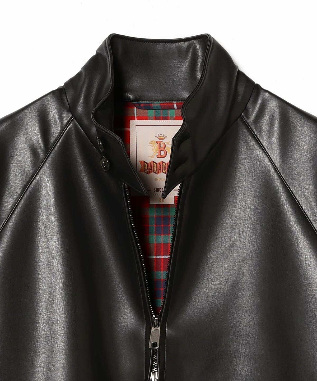 BEAMS F（ビームスF）BARACUTA / G4 フェイクレザー ショート ブルゾン