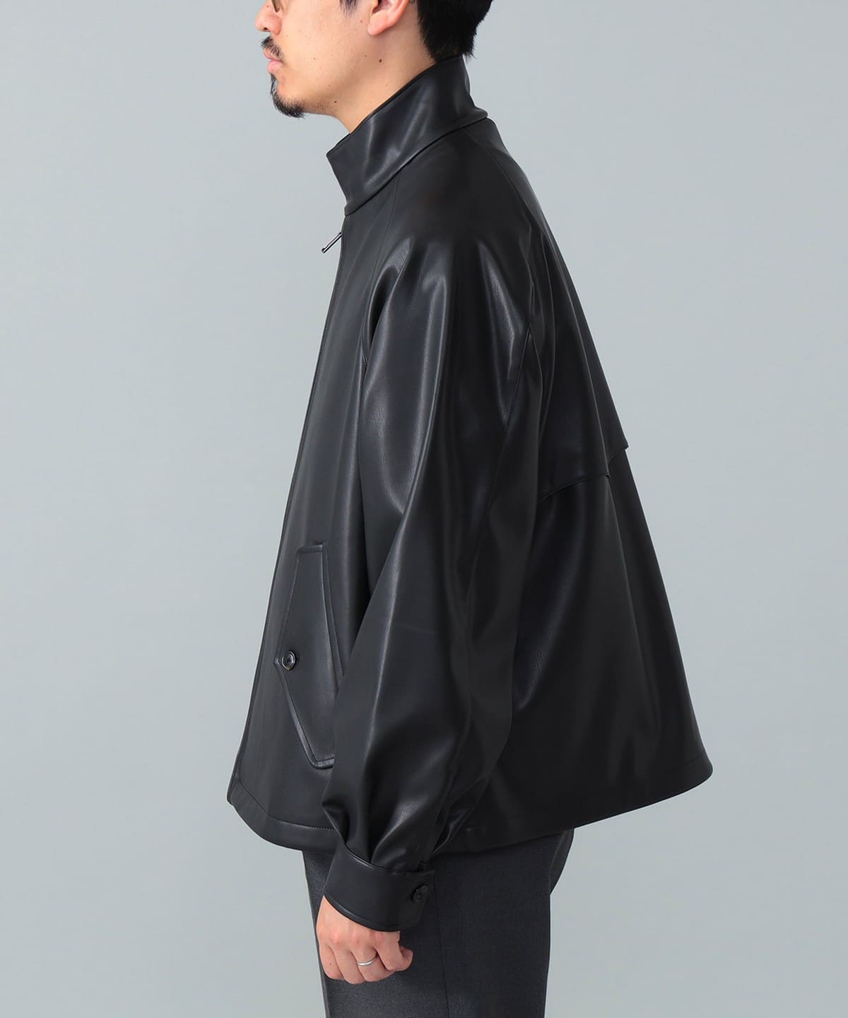 BARACUTA G4 フェイクレザー ショート ブルゾン　BEAMS F BEAMS F（ビームスF）BARACUTA / G4 フェイクレザー ショート ブルゾン