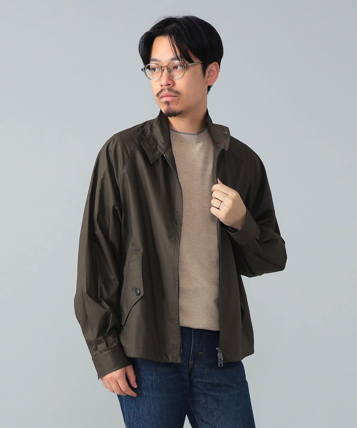 BARACUTA �o���N�[�^ / G4 �R�b�g�� �^�C�v���C�^�[ �V���[�g�u���]�� �u���]�� MEN KHAKI/4 38